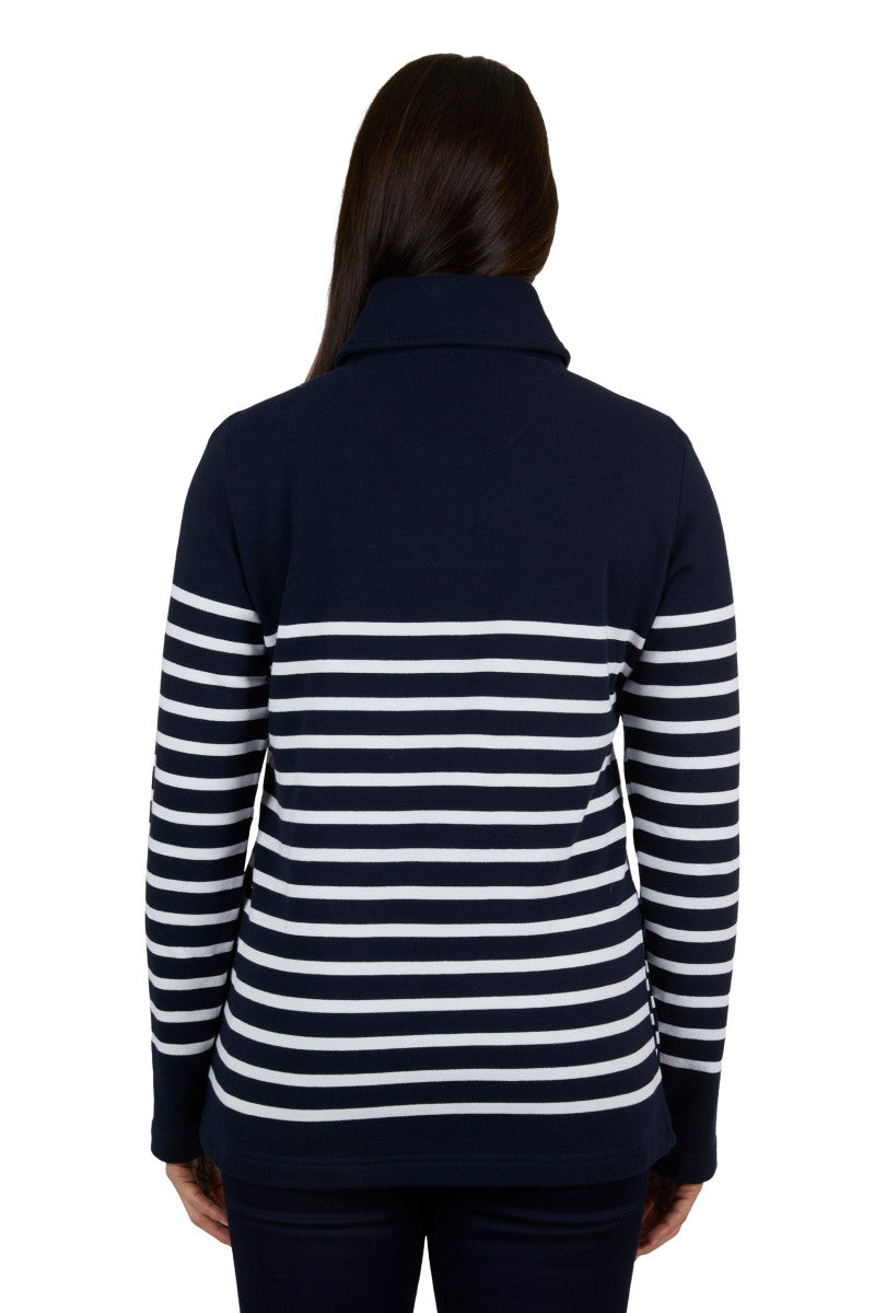 T/C Wmns Jessica Strip Shawl Neck Pullover