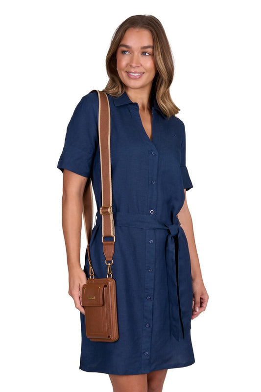 Thomas Cook Womens Sophie Linen Shirt Dress