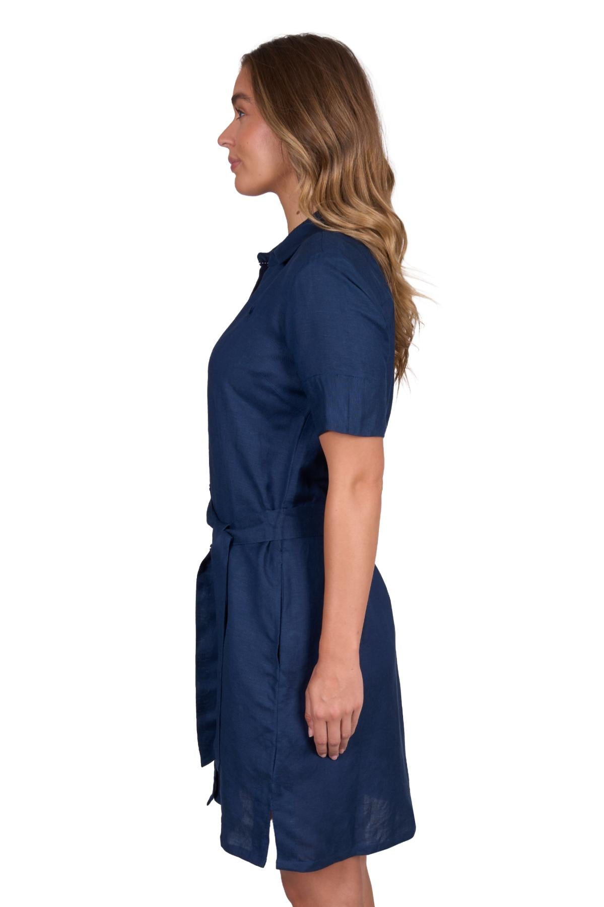 Thomas Cook Womens Sophie Linen Shirt Dress