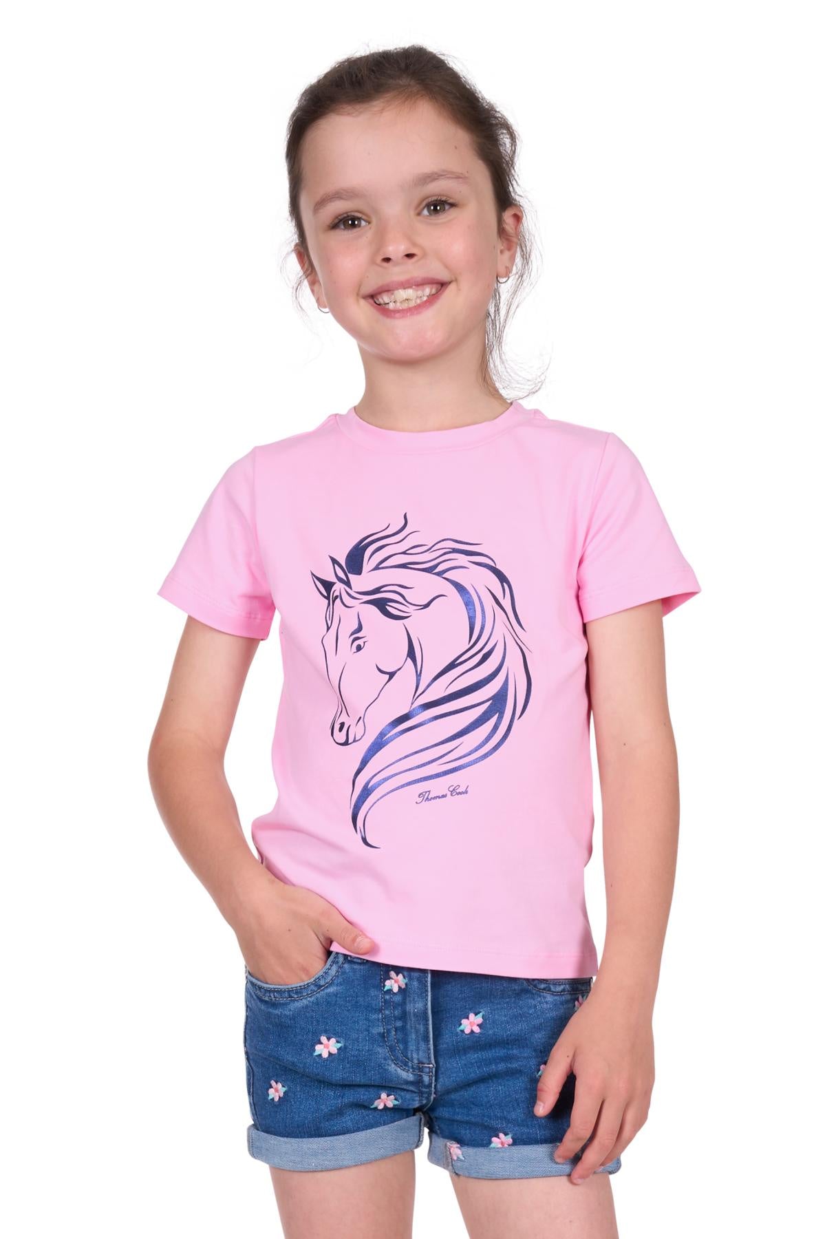 Thomas Cook Girls Bonny Short Sleeve Tee in Pale Pink