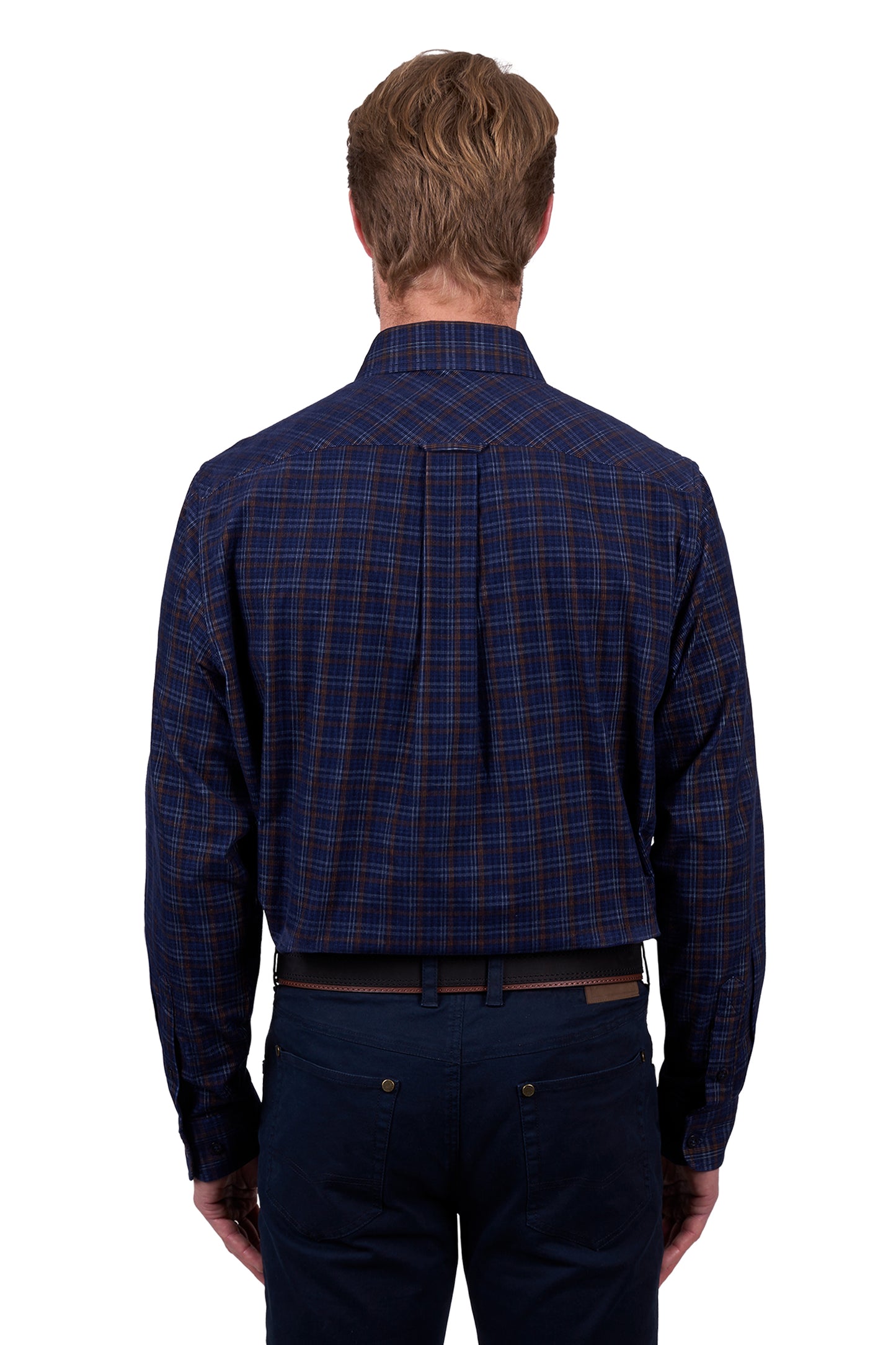 Thomas Cook Mens Max LS Thermal Shirt in Navy/Tan