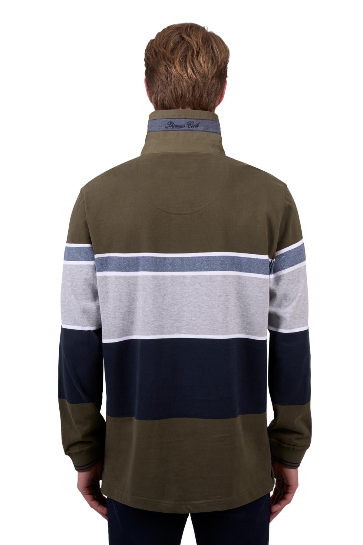 Thomas Cook Mens Tom Striped Rugby Top