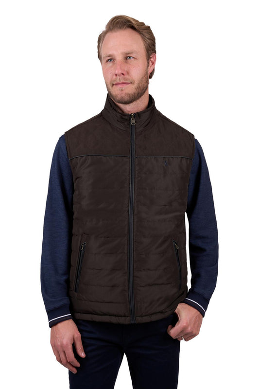 Thomas Cook Mens Nathan Reversible Vest in DarkBrown/Navy