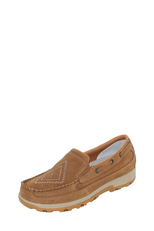 Twisted X Womens Logo Cellstretch Slip On in Brown