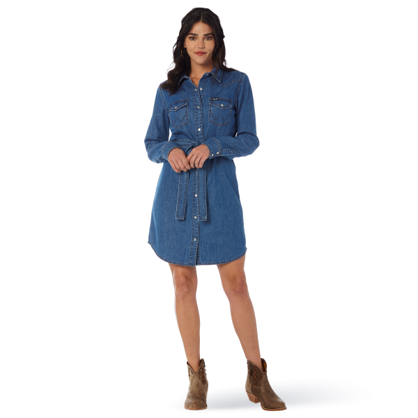 Wrangler Womens Retro Denim Dress
