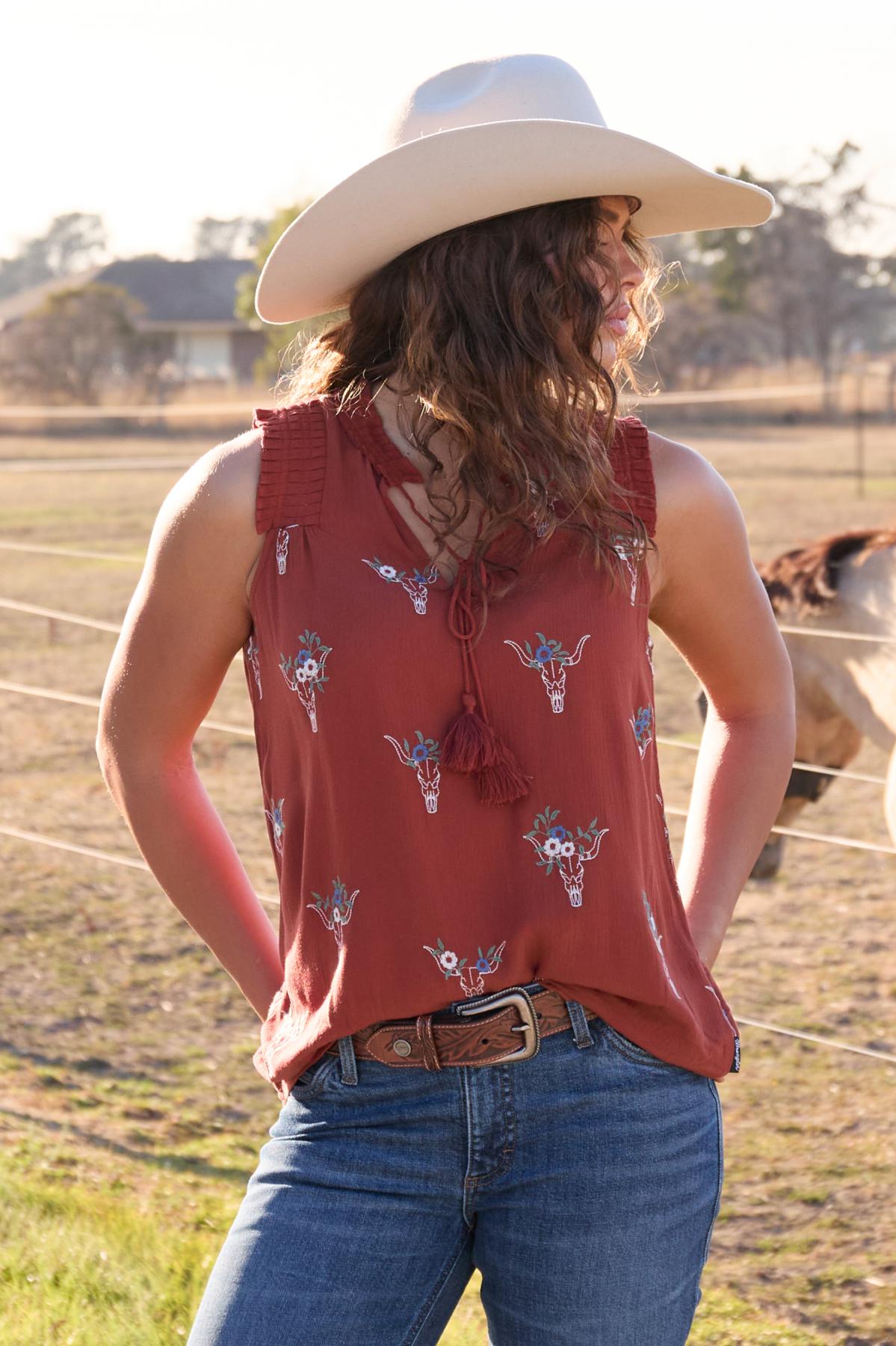 Wrangler Womens Elle Belt in Tan