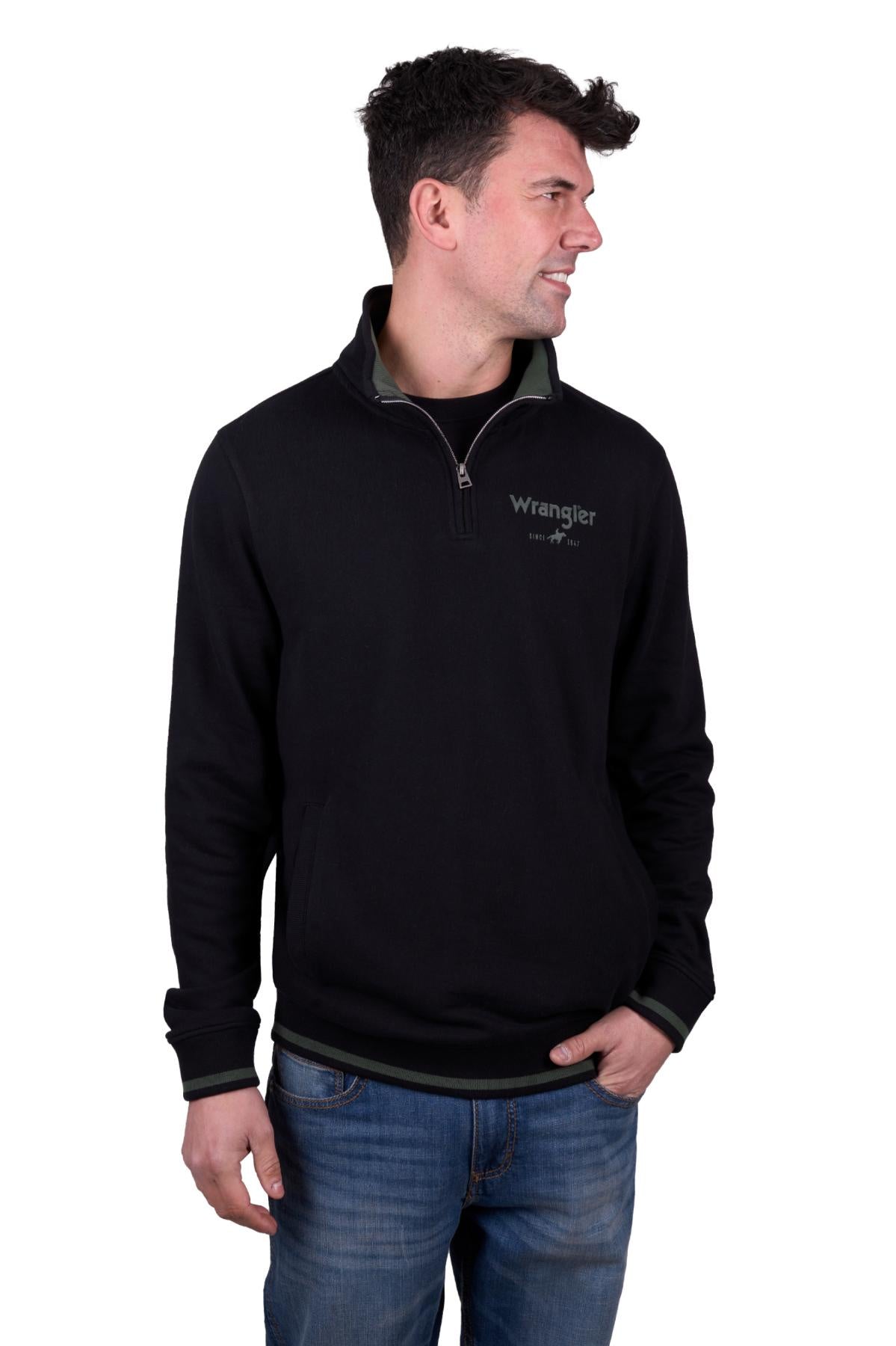 Wrangler Mens Alex 1/4 Zip Pullover