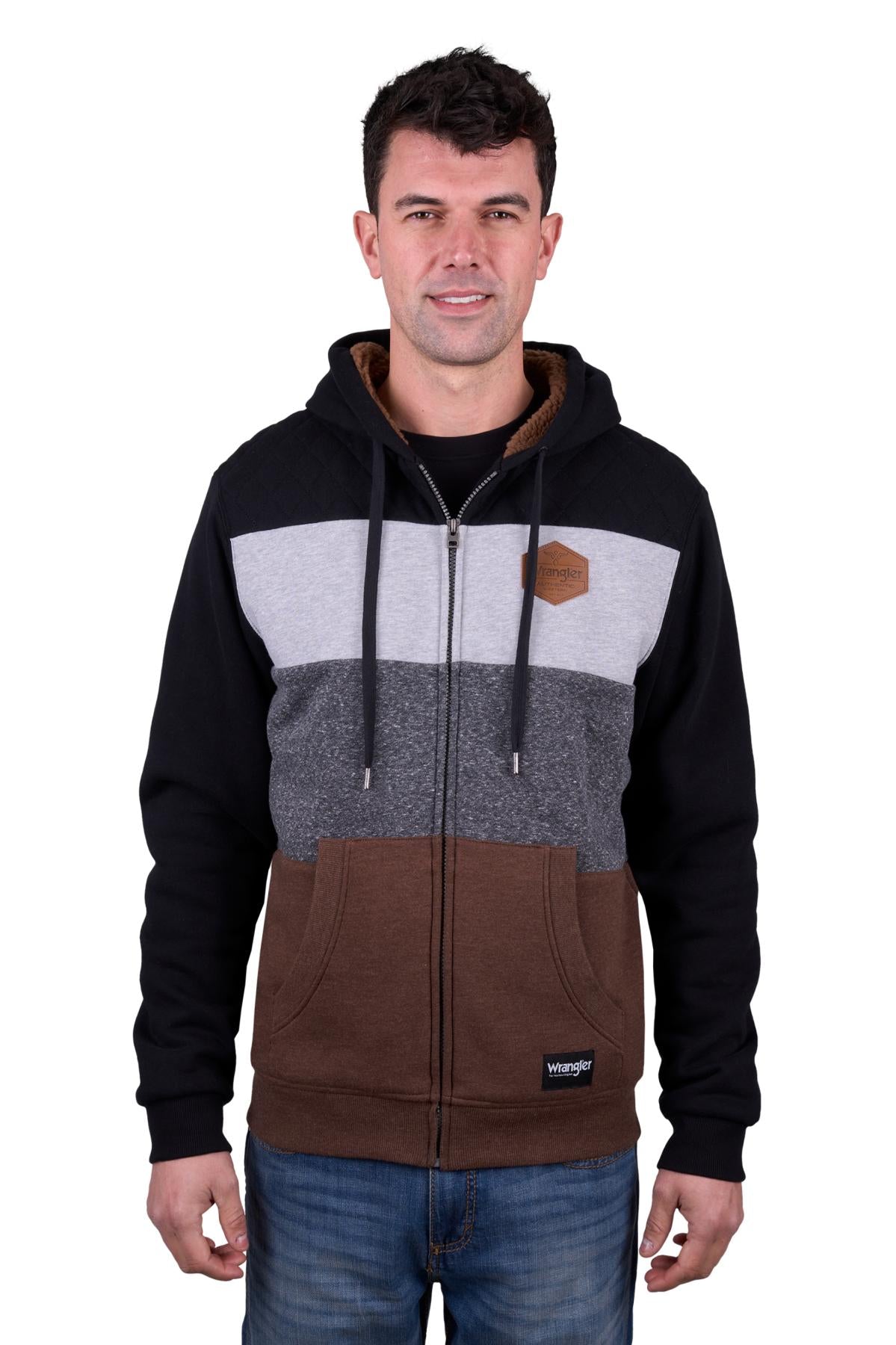 Wrangler Mens Eric Zip Up Hoodie