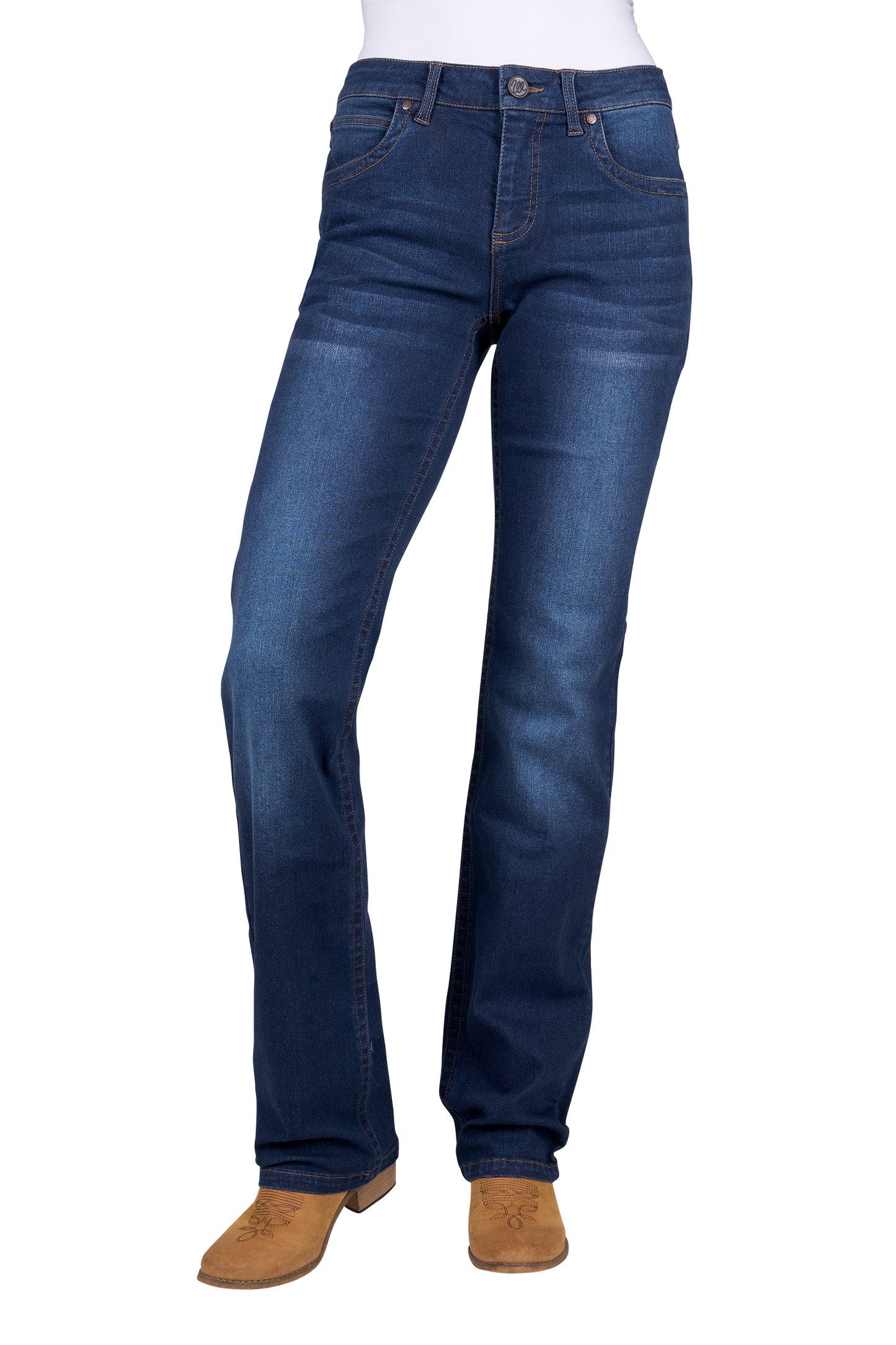 Wrangler Womens Tia Straight Leg Jean