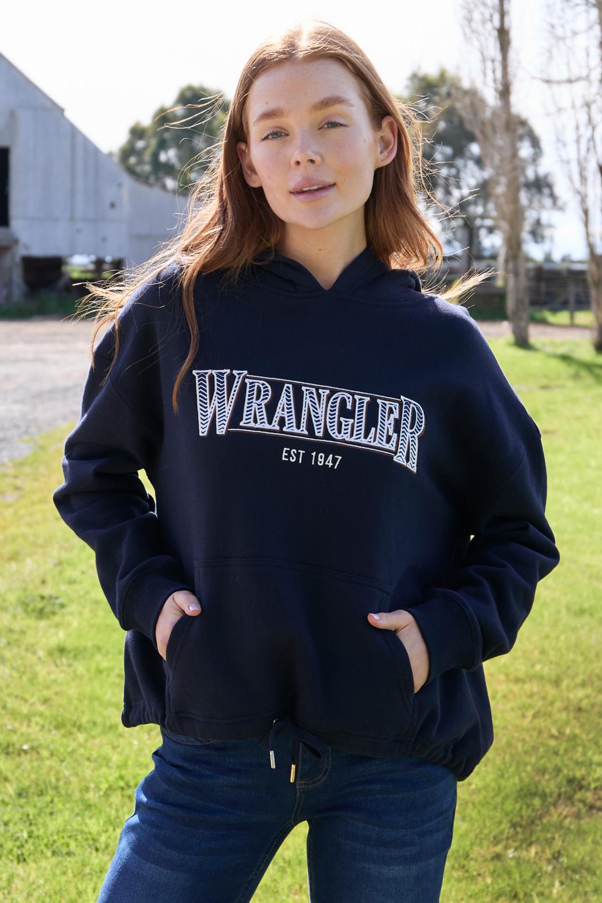 Wrangler Womens Sammy Hoodie in Navy