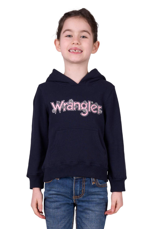 Wrangler Girls Daisy Hoodie in Navy