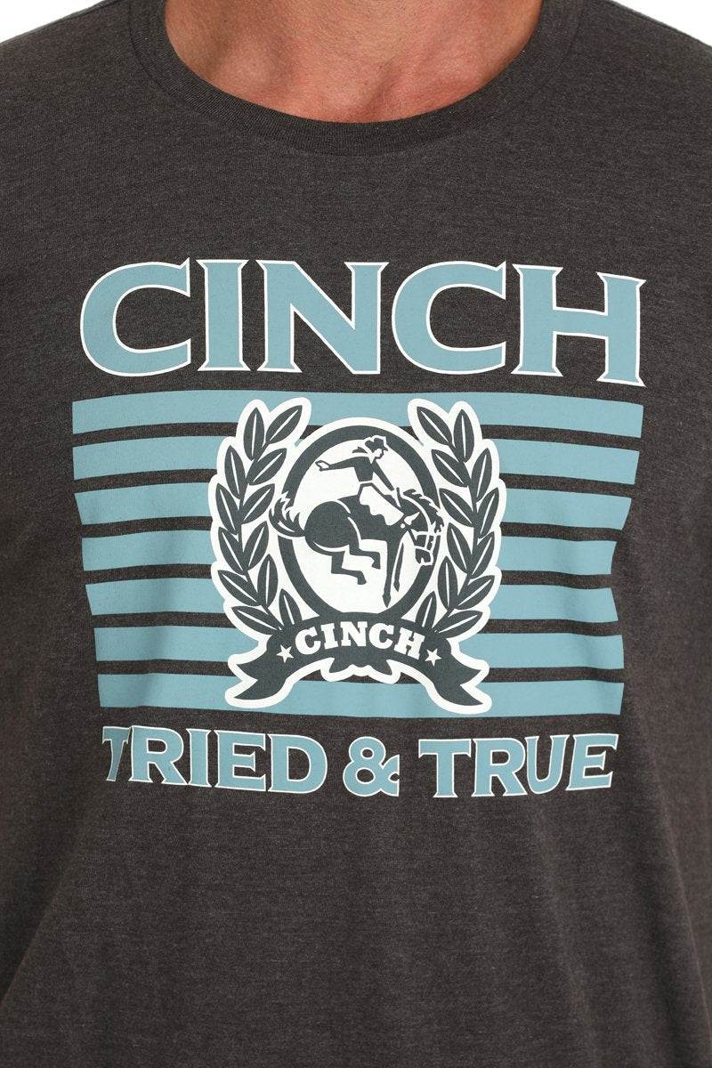 Cinch Men's Tried and True Tee in Charcoal