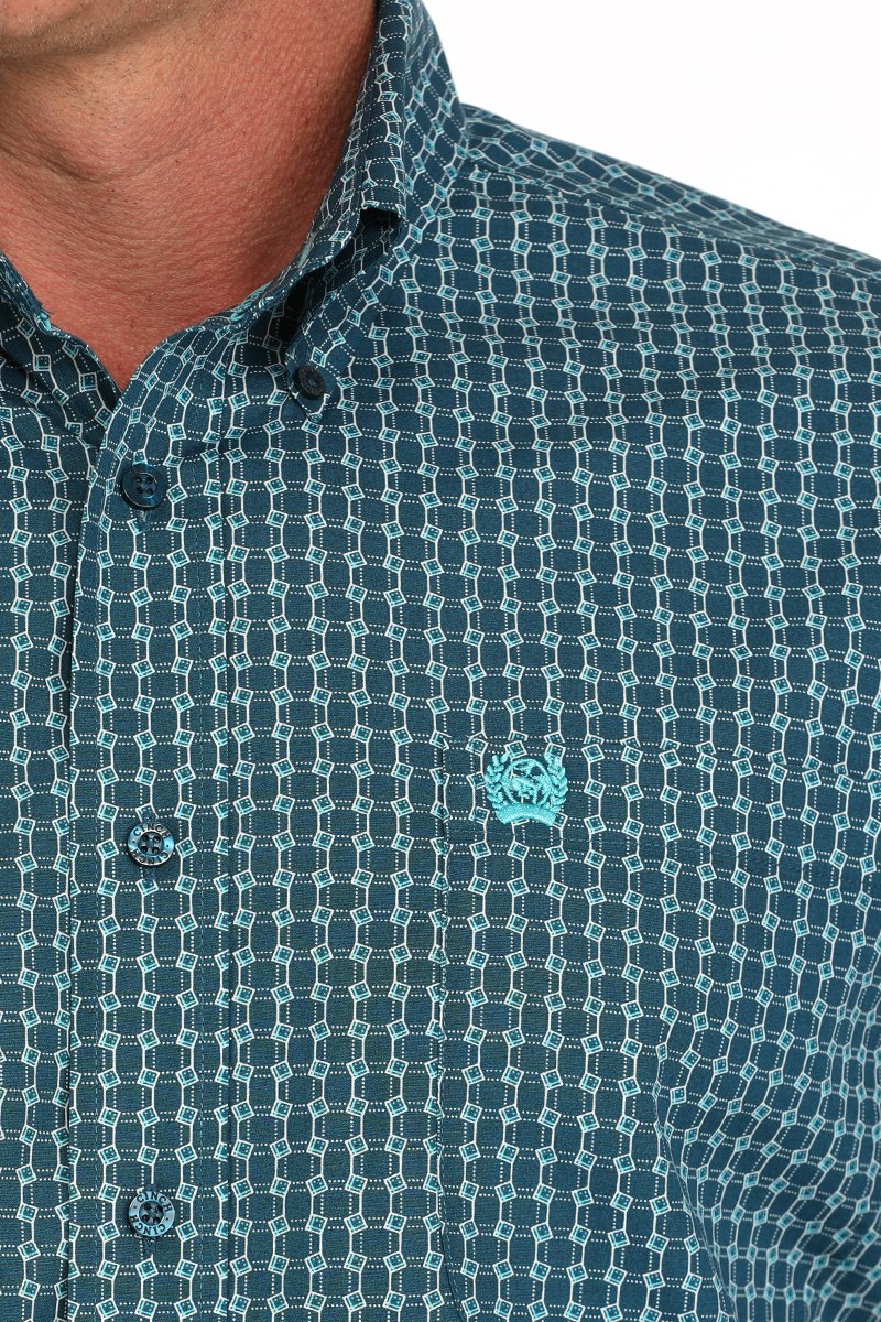 Cinch Men's Geometric Print Button Down Frank Western L/S Shirt