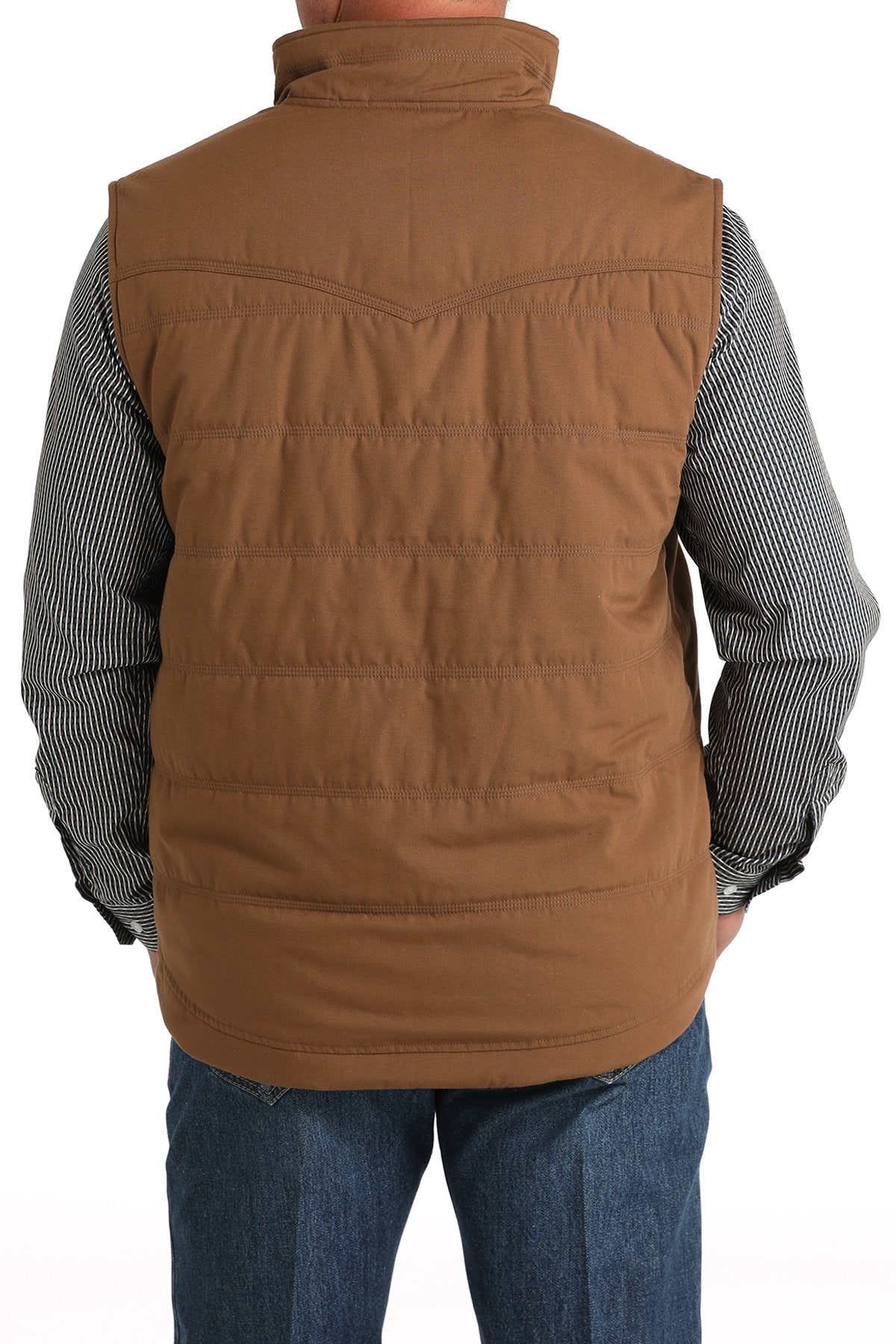 Cinch Mens Wax Coated Quilted Vest