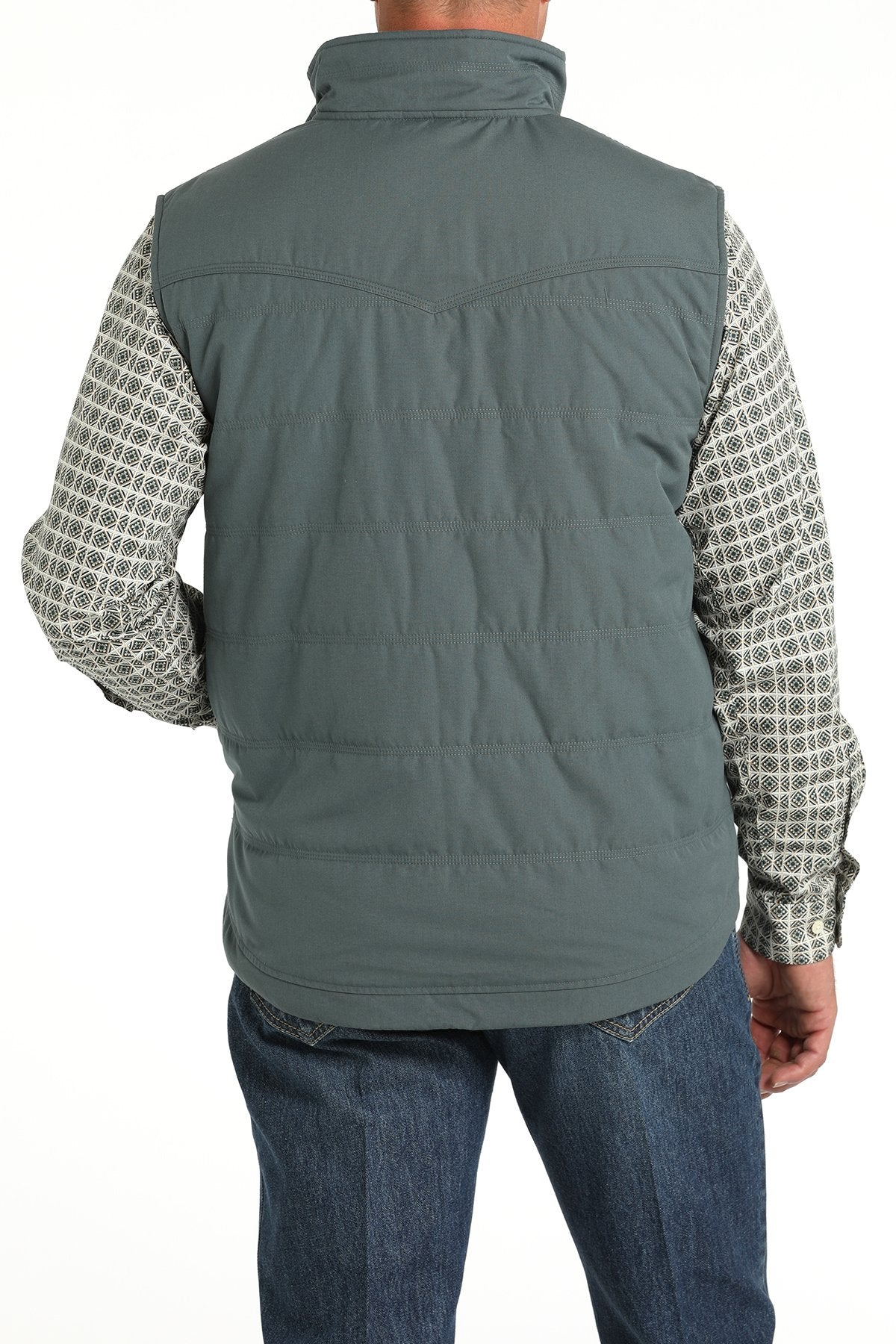 Cinch Mens Wax Coated Quilted Vest
