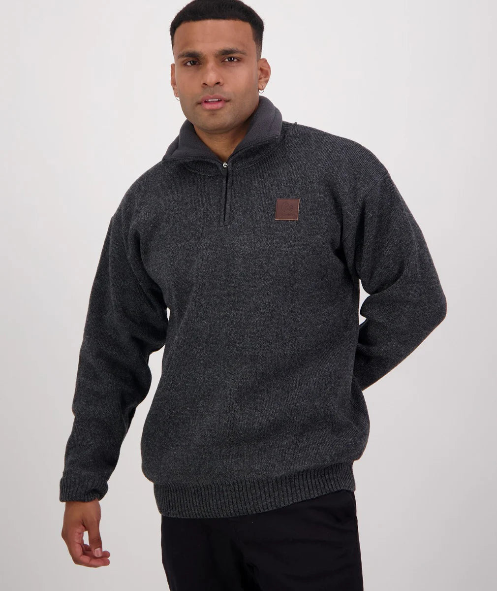 Swanndri Mens Rhino Stormshield Windproof Wool Jumper