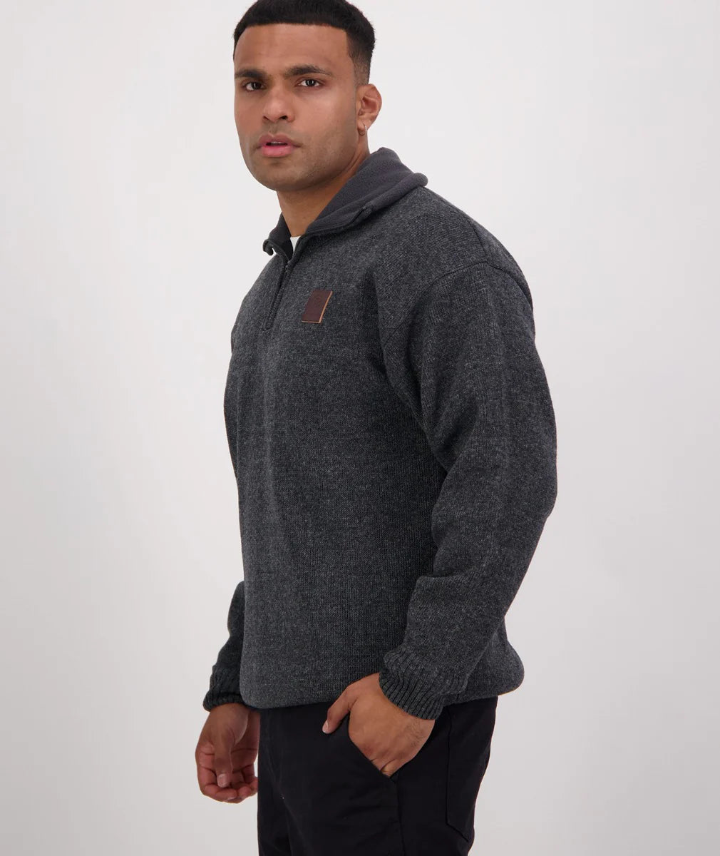 Swanndri Mens Rhino Stormshield Windproof Wool Jumper