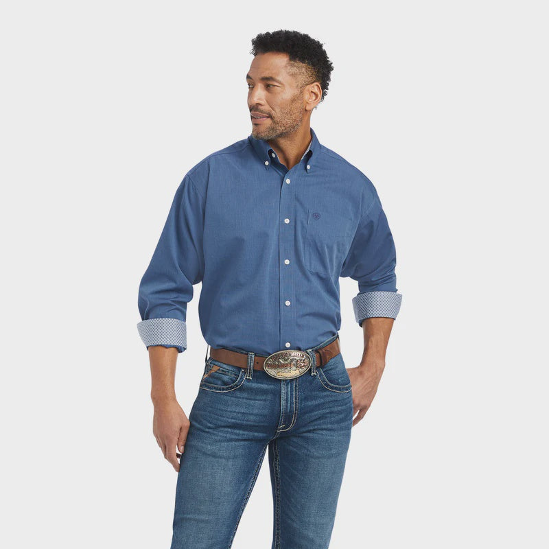 Ariat Mns Solid Oxford Classic LS Shirt