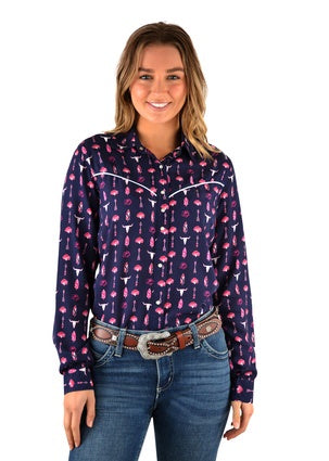 Wrangler Women’s Monika Print Western L/S Shirt