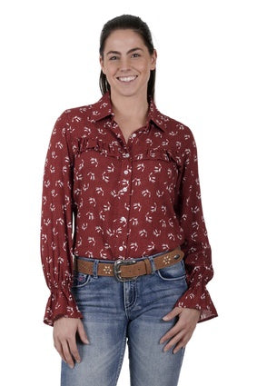 PURE WESTERN NYLAH WMNS L/S SHIRT