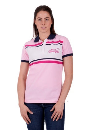 Wrangler Wmns Selena SS Polo Pink