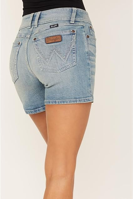 Wrangler Wmns Mid Rise Shorts light no