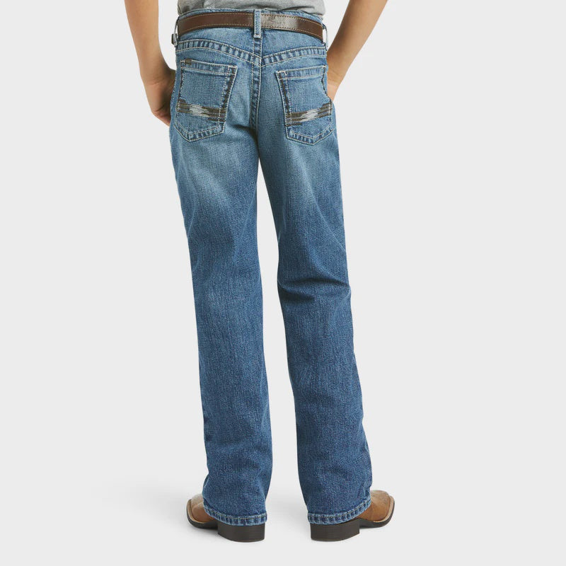 Ariat Boys B4 Relaxed Boot Cut Vaquero Rattler Jean