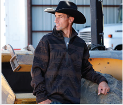 Cinch Mens 1/4 L/S Sweater
