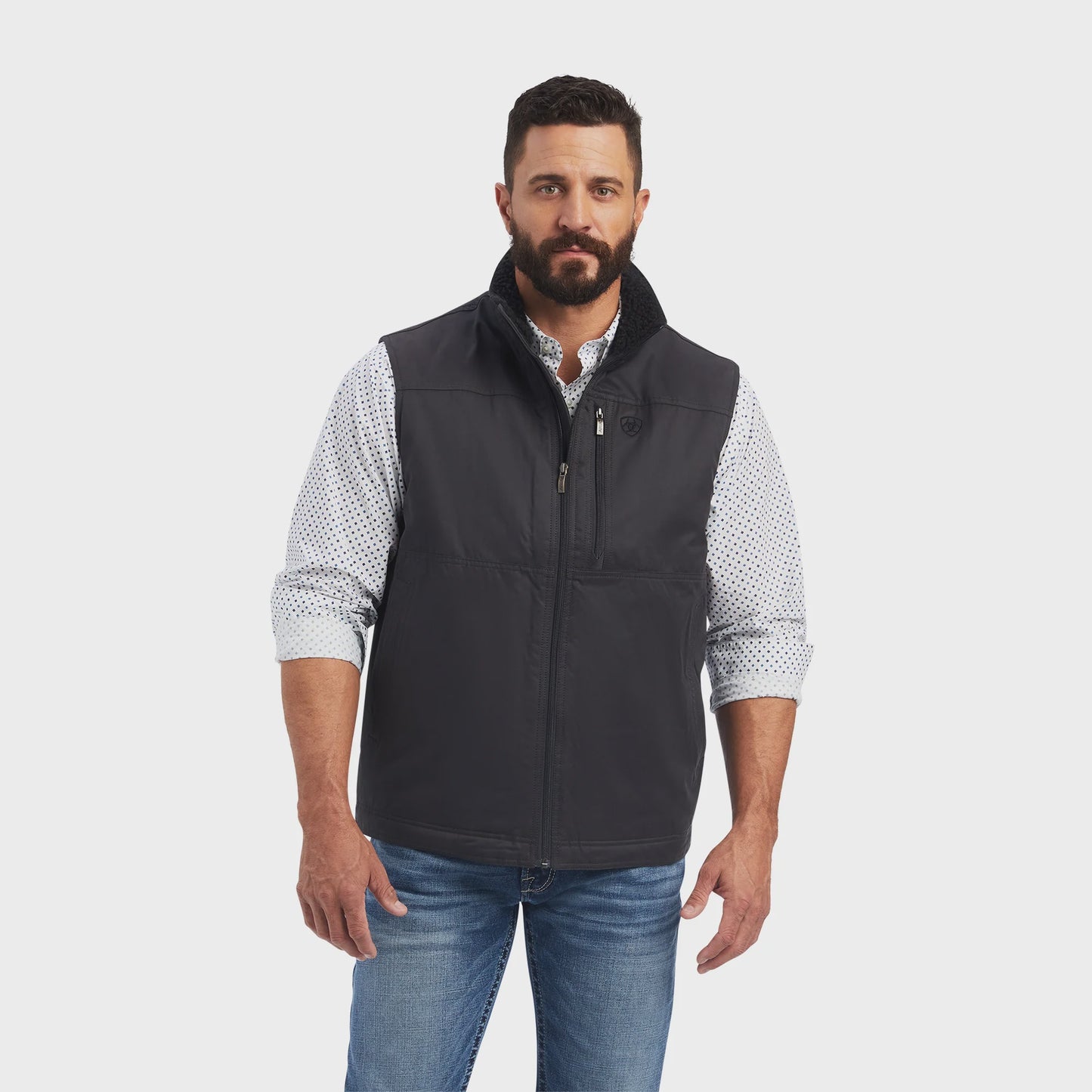 Ariat Mens Grizzly Canvas Ins Vest Phantom