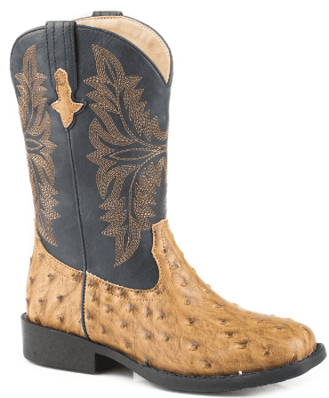 Roper Little Kids Cowboy Cool Sq Toe Faux Leather Cowboy Boots