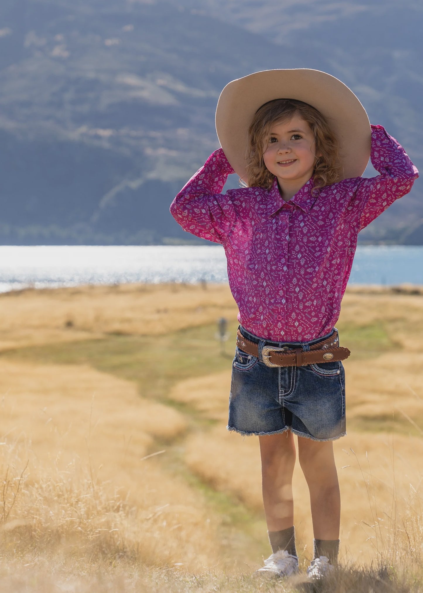 Pure Western Girls Callie Print L/S Shirt