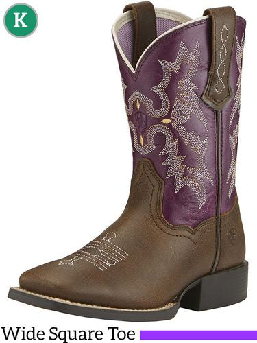 Ariat Kids Tombstone Plum Boots