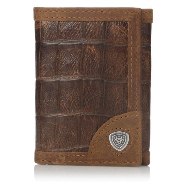 ARIAT Shield Concho Tri-Fold Wallet