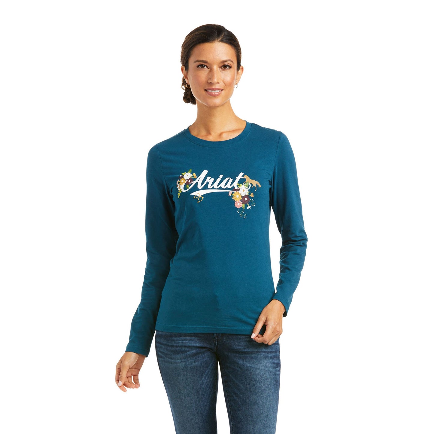 Ariat Womens Flora Fauna Logo T-Shirt