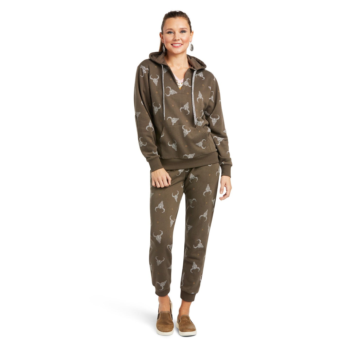 Ariat Wms Ranch N Chill Swtshrt Multi Print