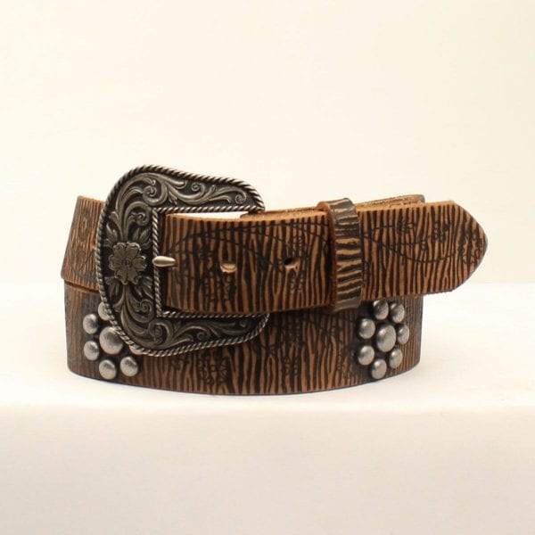 Ariat Women’s Floral Embossed Studs Belt