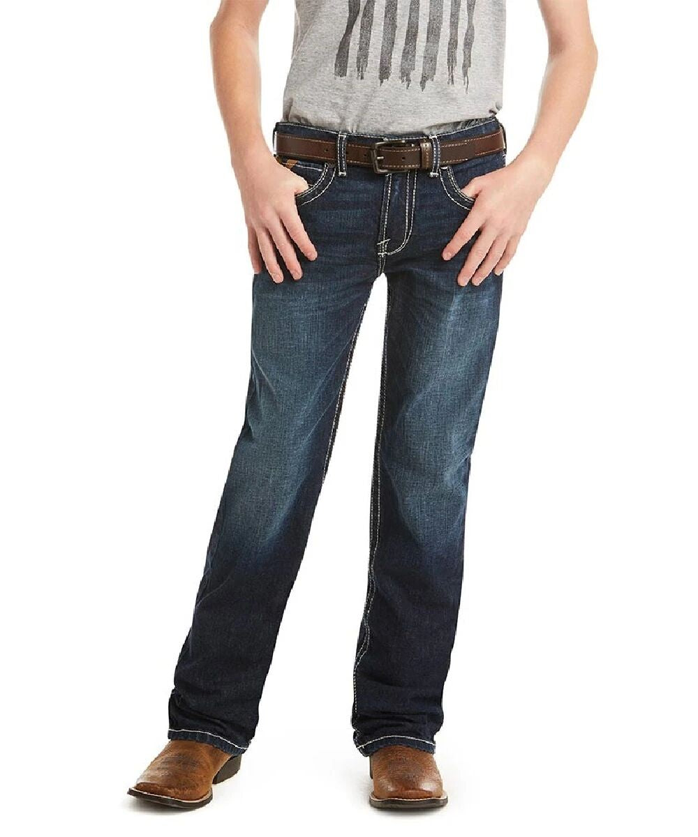 Ariat Boys B5 Straight Leg Stretch WILCOX Big Blue