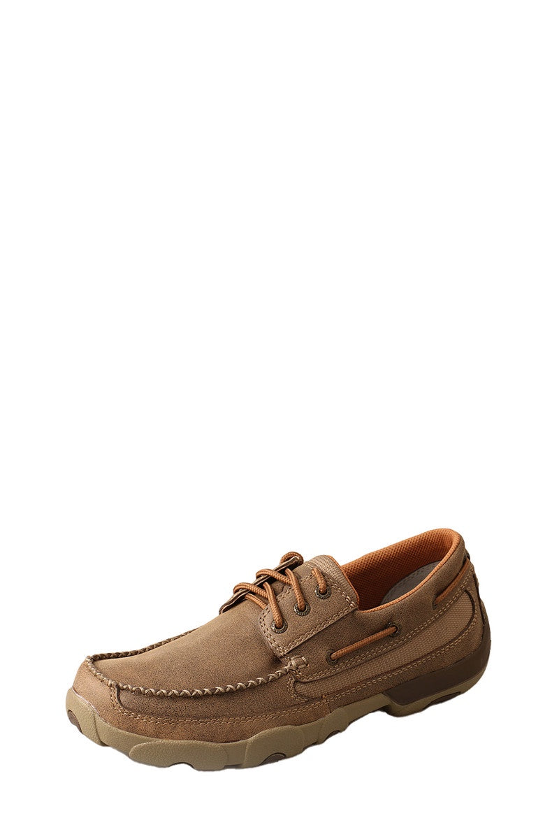 Twisted X Mens Driving Mocs Boat Lace up