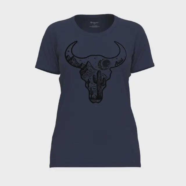 Ariat Womens Bull Night Sky Tee
