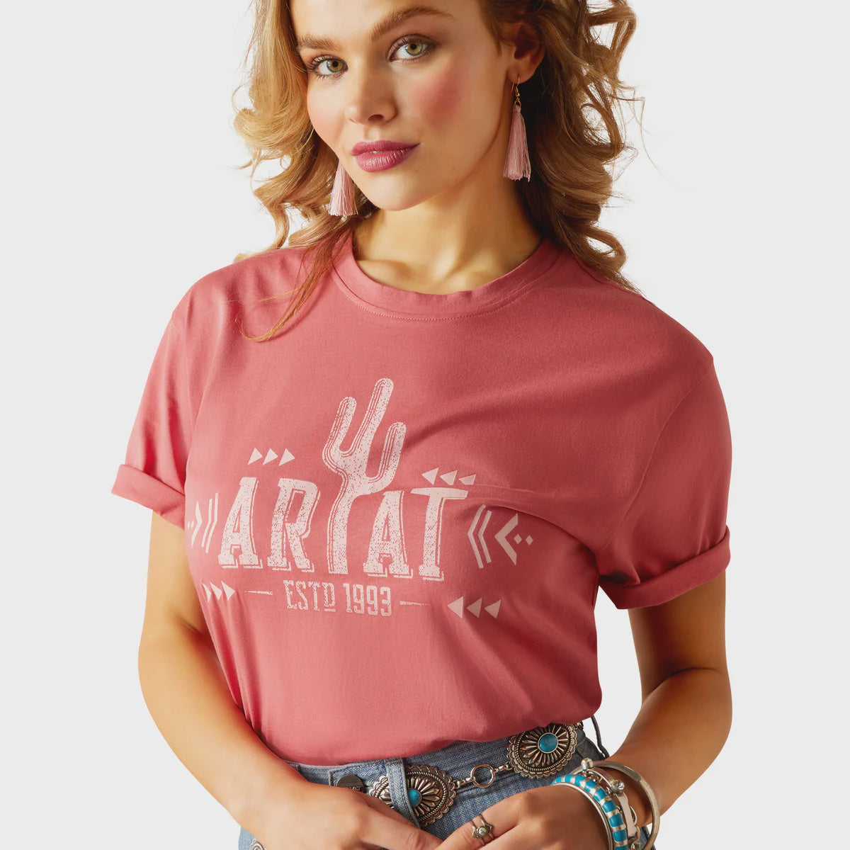 Ariat Womens Cactus Logo SS T-Shirt