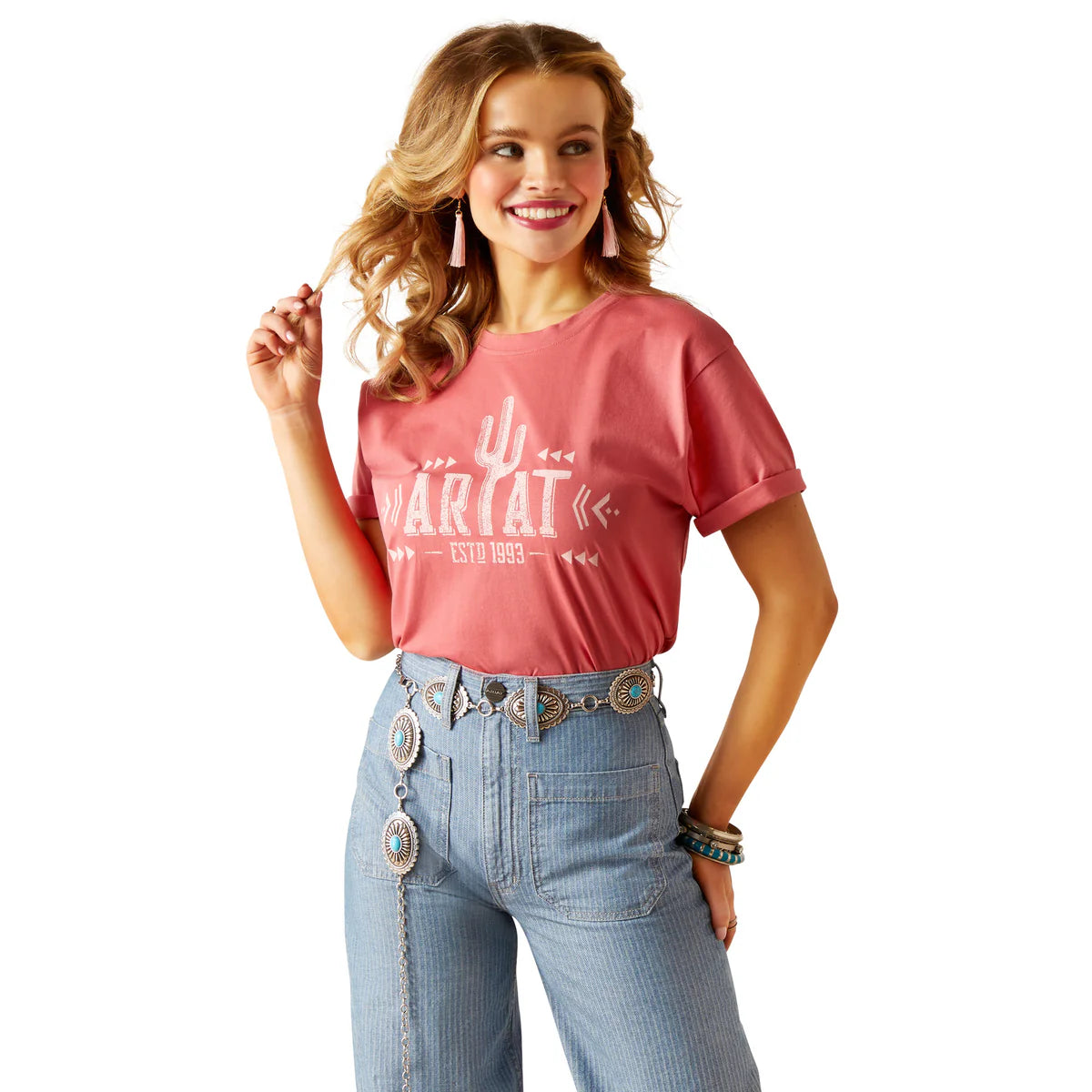 Ariat Womens Cactus Logo SS T-Shirt