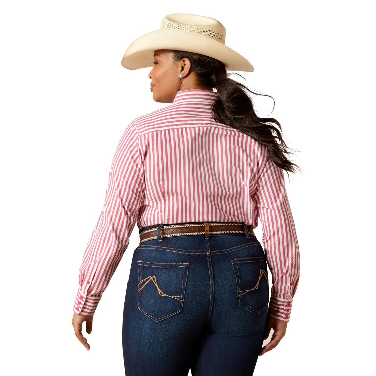 Ariat Womens Kirby LS Shirt Peacock Stripe