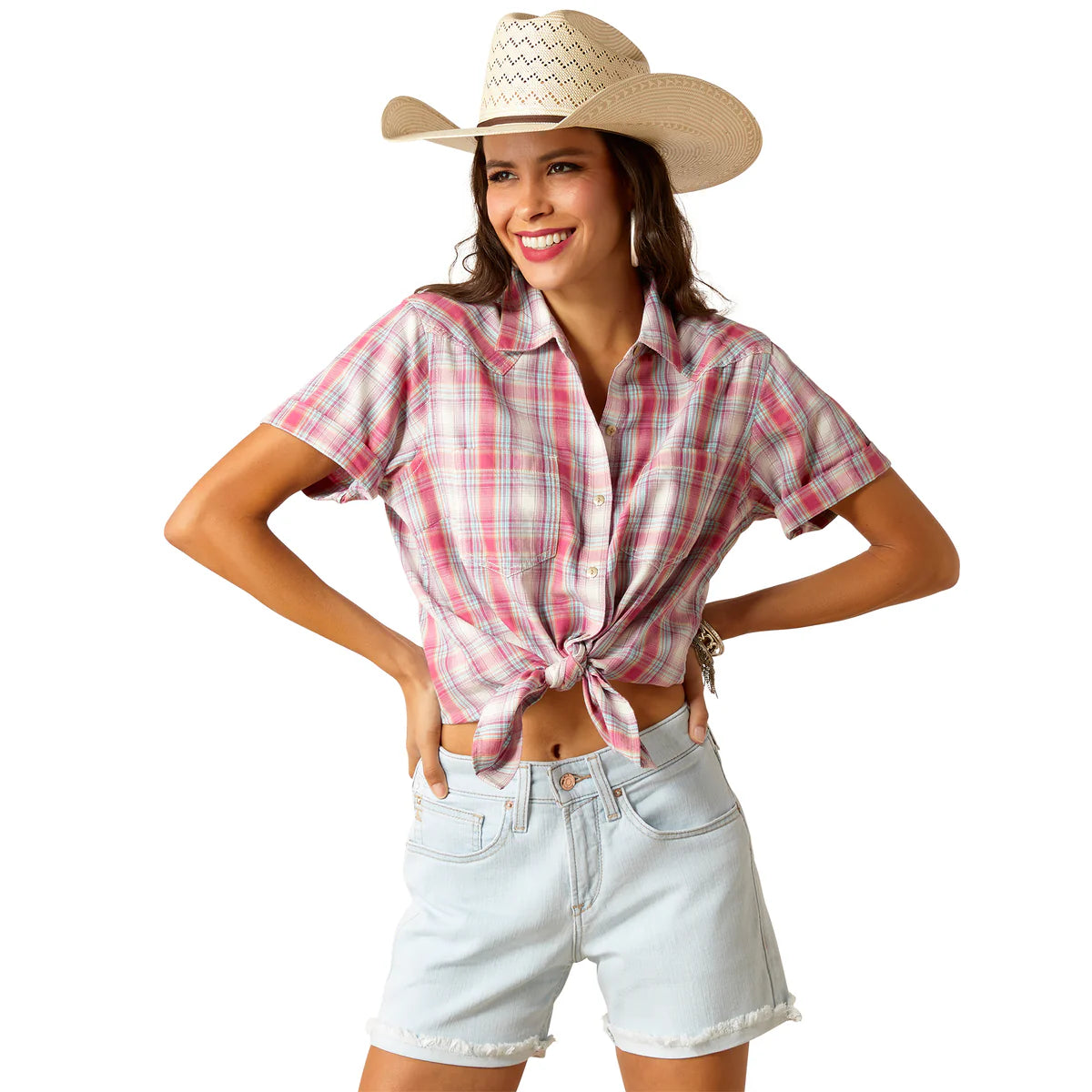 Ariat Womens Billie Jean SS Shirt Merida Plaid