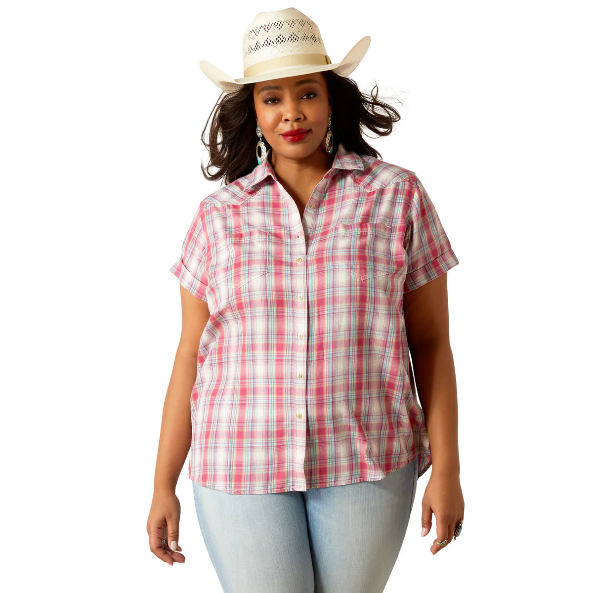 Ariat Womens Billie Jean SS Shirt Merida Plaid