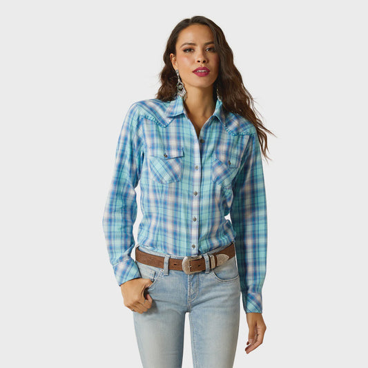 Ariat Womens Snap LS Shirt Xico Plaid