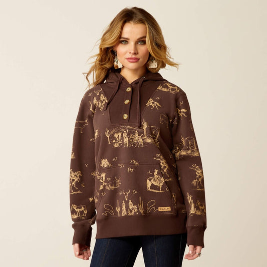 Ariat Womens Ranchin Print Hoodie