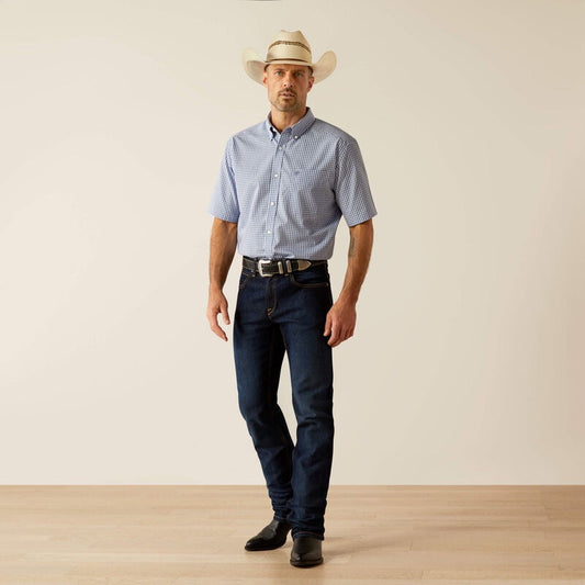 Ariat Mens Wrinkle Free Ozzy Classic Fit Short Sleeve Shirt