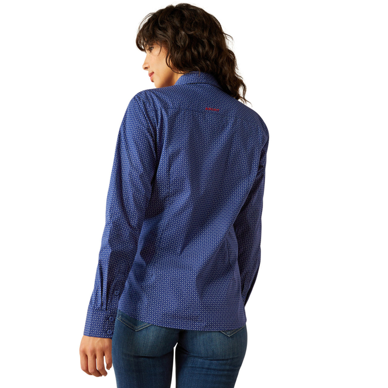 Ariat Womens Wrinkle Resistant 2025 Team Kirby Stretch Long Sleeved Shirt