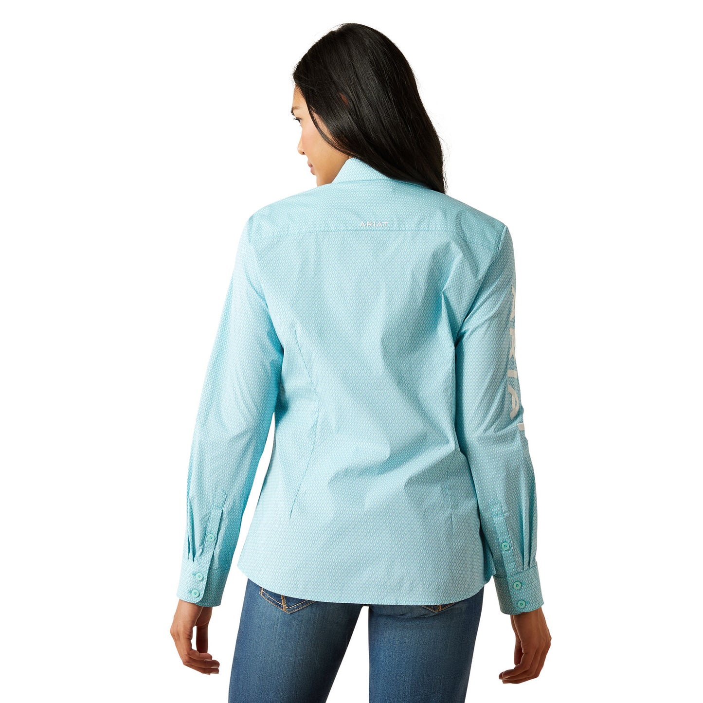 Ariat Womens Wrinkle Resistant 2025 Team Kirby Stretch Long Sleeved Shirt