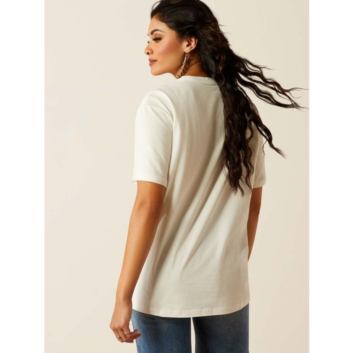 Ariat Womens Rodeo SS Cloud Dancer Tee